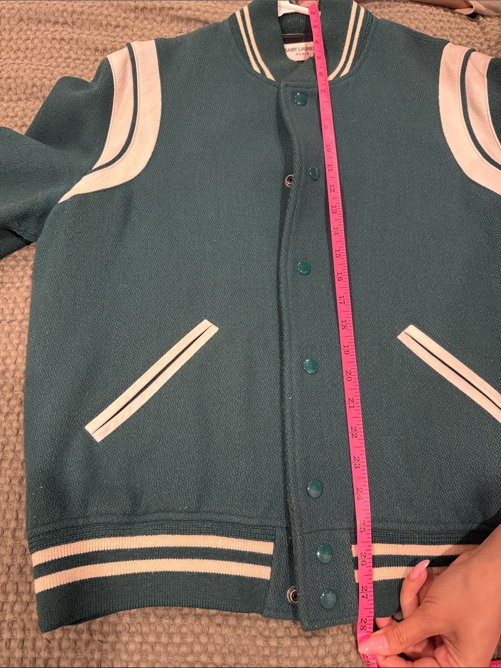 Saint Laurent Teddy Jacket - Green - Size 50 - Picture 12 of 12